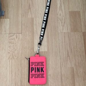 VS Pink ID holder/lanyard!